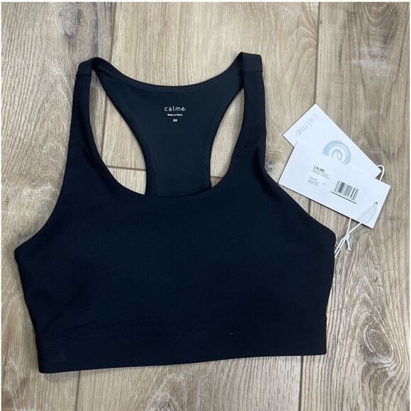 Johnny Was Calme Endurance Sports Bra In Onyx - Picture 8 of 8